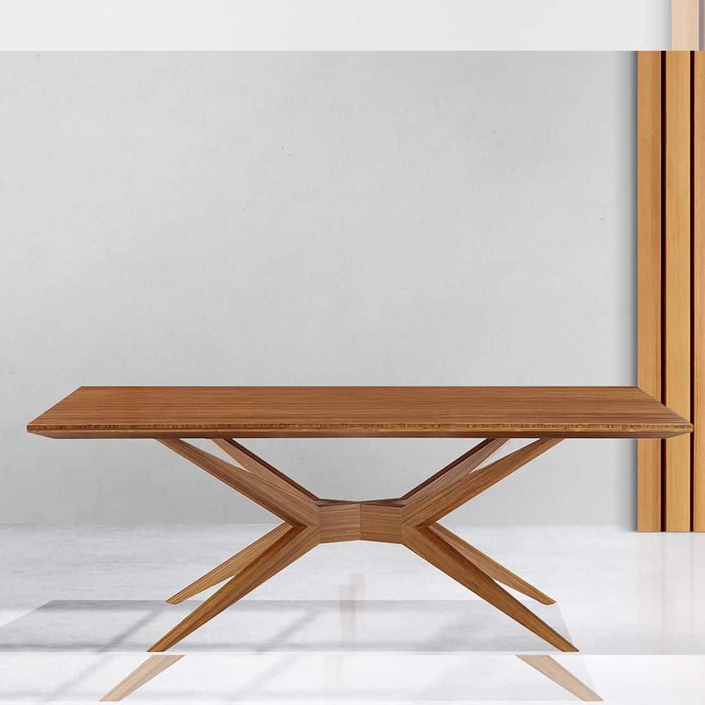 Sonoma 40 in. Amber Wood Cross Legs Dining Table (Seats 4)