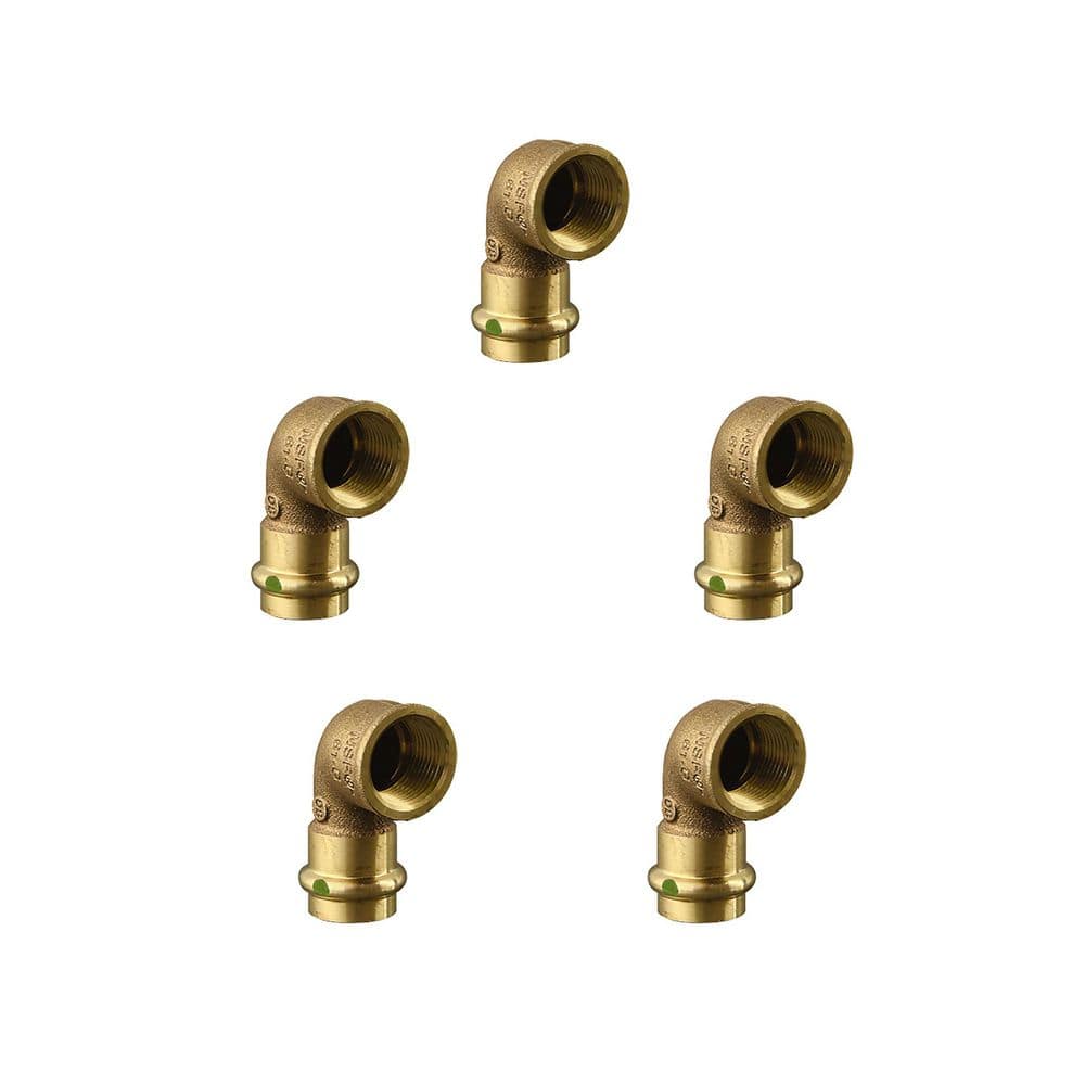 ProPress 3/4 in. Press x 1/2 in. FPT Zero-Lead Bronze 90° Reducing Elbow (5-Pack) price history on PriceWatchPro