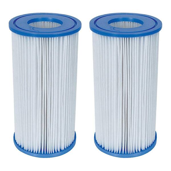 Bestway 4 in. Dia Type III A/C Pool Replacement Filter Cartridge (2-Pack)