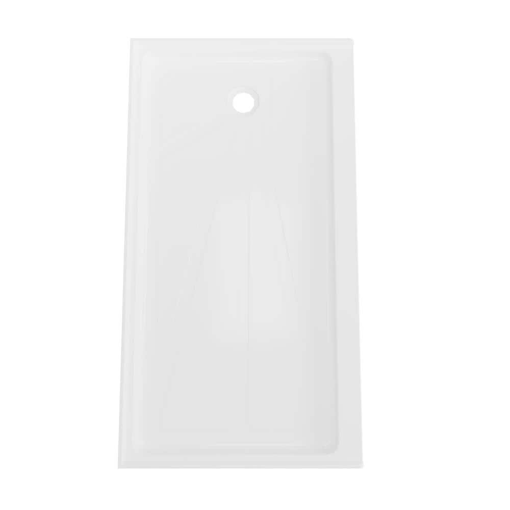 White 60" x 30" Acrylic Single Threshold Shower Base