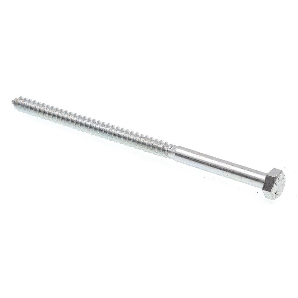 5/16 in. x 6 in. A307 Grade A Zinc Plated Steel Hex Lag Screws (25-Pack) price history on PriceWatchPro