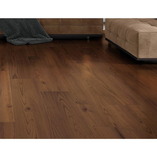 Elk Valley Chestnut 9.44 in W x 47.64 in L Waterproof Hybrid Resilient Flooring (25.01 sq. ft. /case)