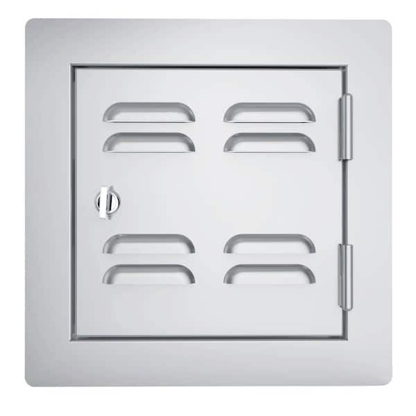Sunstone Classic Series 12 in. x 12 in. 304 Stainless Steel Right Swing Vented Door
