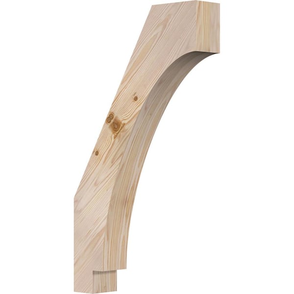 Ekena Millwork 3 1/2"W x 16"D x 28"H Imperial Smooth Knee Brace, Douglas Fir