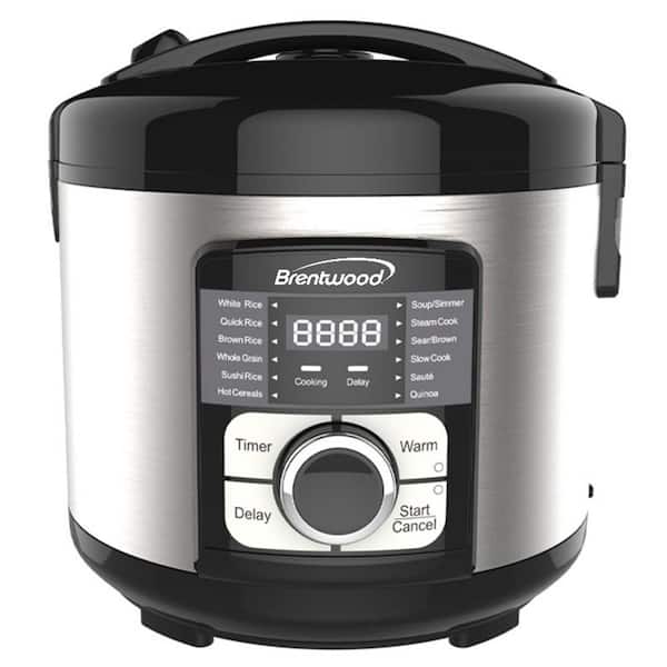 Brentwood Select 12 Black Function Stainless Steel Electric Multi-Cooker