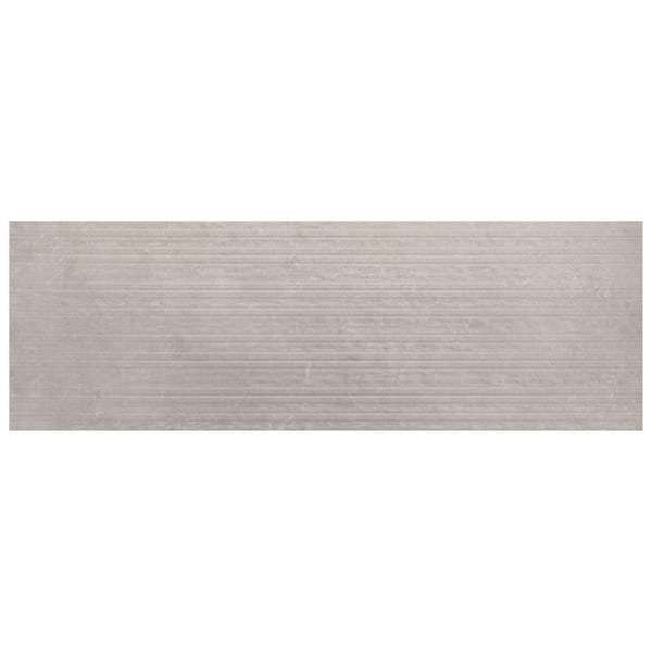 Ivy Hill Tile Urbane Pearl Gray Deco 4 in. x 0.33 in. Matte Ceramic Wall Tile Sample