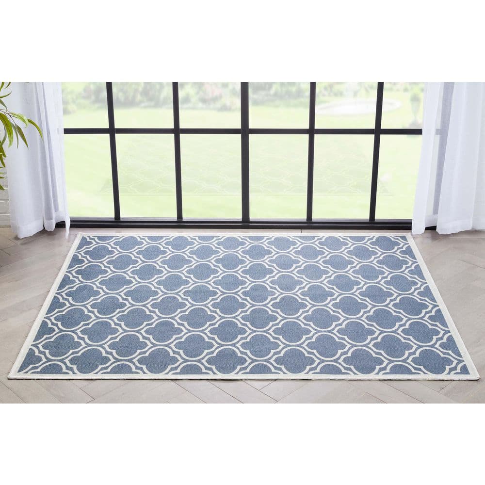 Charcoal Grey 60" x 39" Washable Chenille Area Rug