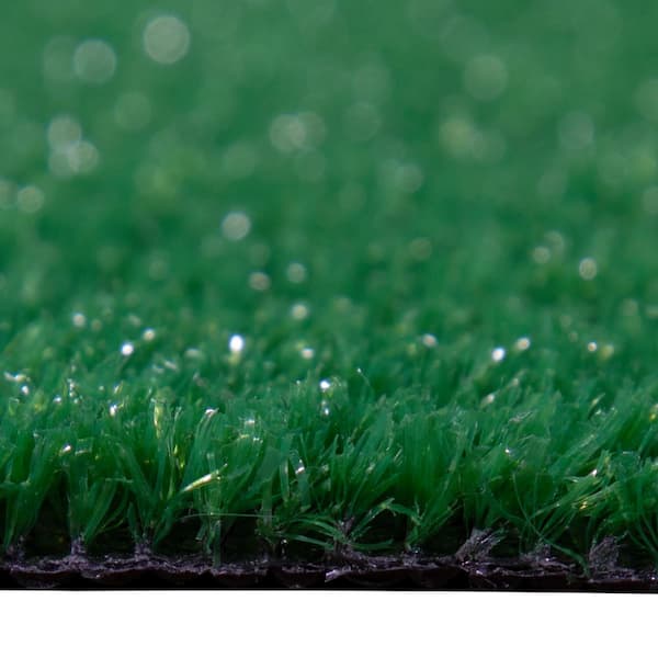 Ottomanson Garden Grass Collection 2 ft. x 3 ft. Green Artificial