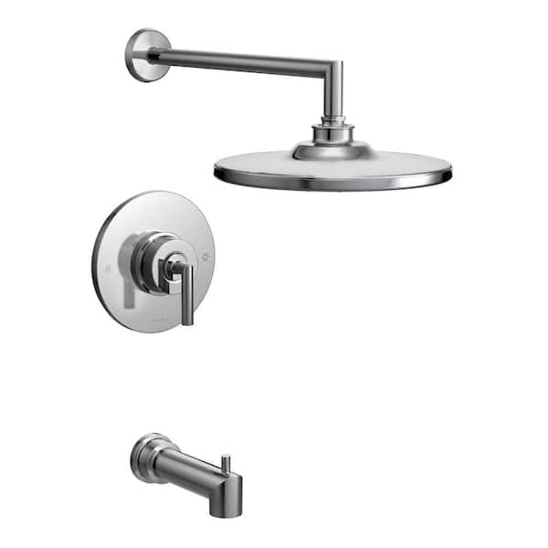 MOEN Arris Posi-Temp Single-Handle 1-Spray Tub and Shower Faucet Trim Kit in Chrome (Valve Not Included)