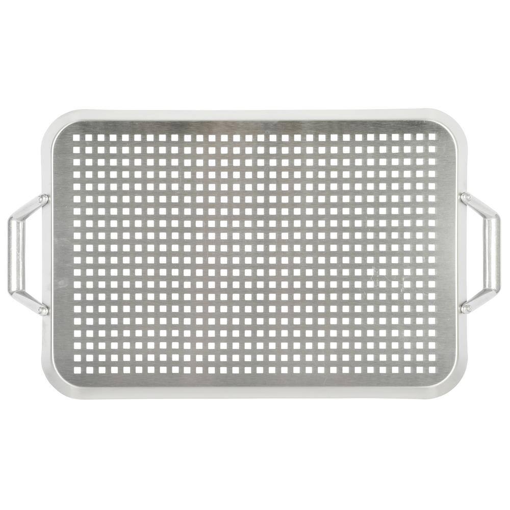 Amber 17in x 12in Silver Cast Aluminum BBQ Grill Topper