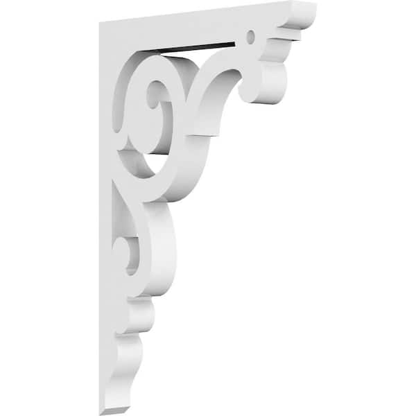 Ekena Millwork 5/8 in. W X 7 in. H X 4 1/2 in. D PVC Hurley Bracket