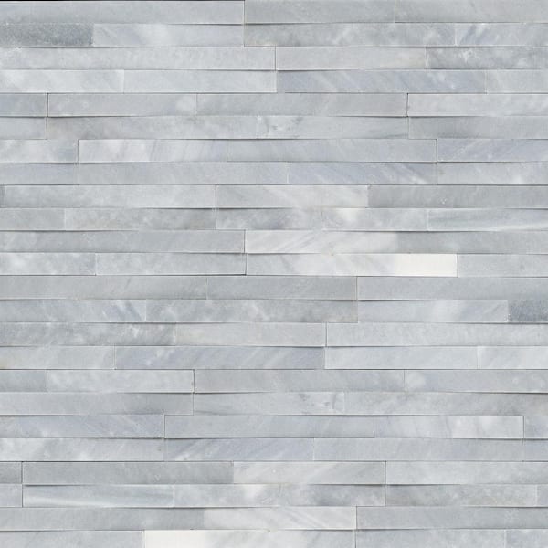 MSI Cosmic Gray 3D Ledger Panel 6 in. x 24 in. Honed Marble Wall Tile (4 sq. ft. /Case)