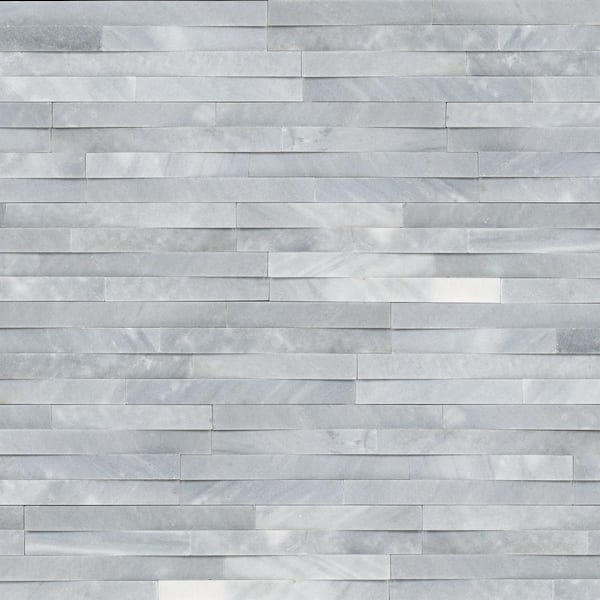 Cosmic Gray 3D Ledger Panel 6 in. x 24 in. Honed Marble Wall Tile (48 Cases/192 sq. ft. /Pallet)