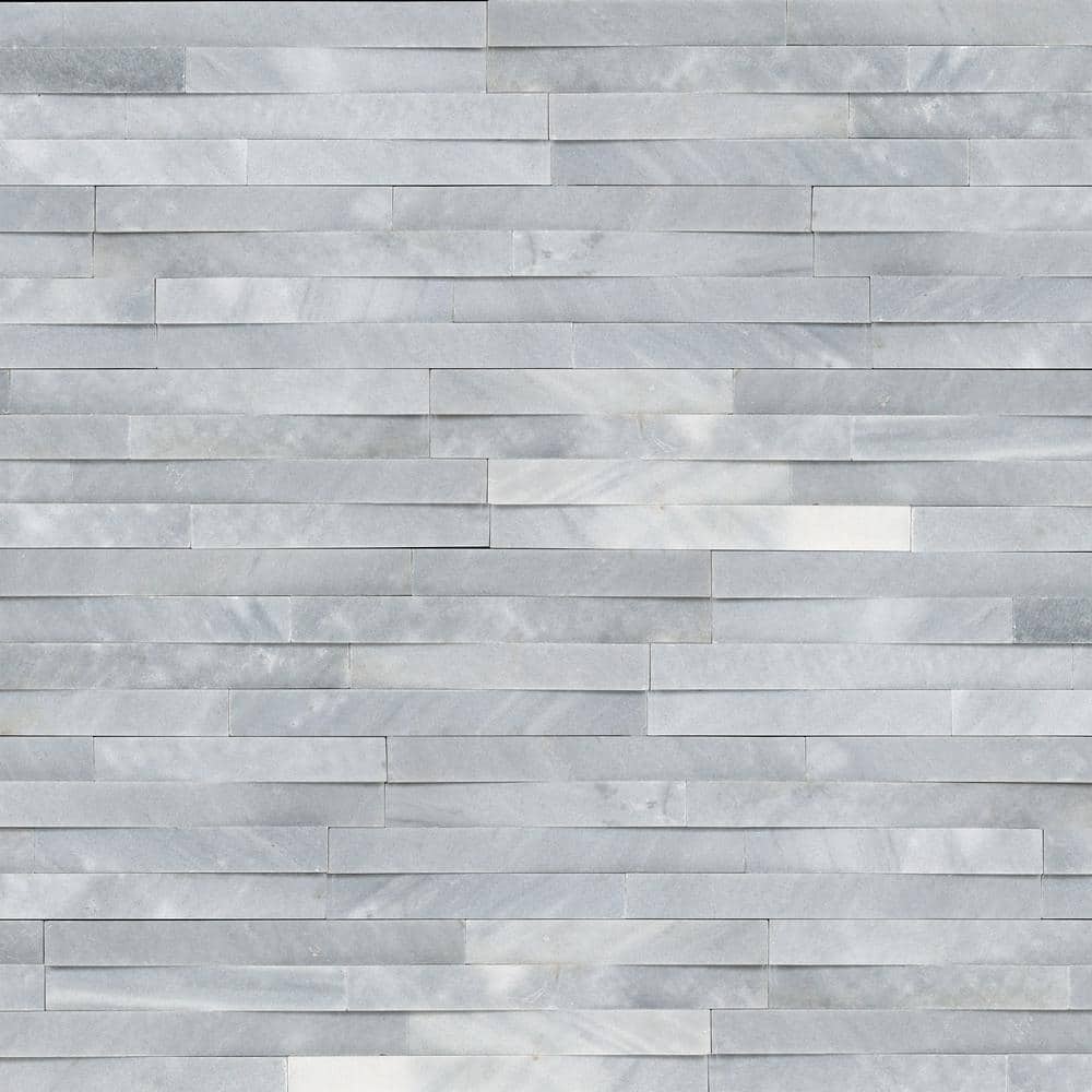 Take Home Sample - Cosmic Gray 3D Ledger Panel 6 in. x 6 in. Honed Marble Wall Tile price history on PriceWatchPro