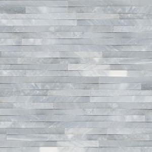 Cosmic Gray 3D Ledger Panel 6 in. x 24 in. Honed Marble Wall Tile (4 sq. ft. /case)