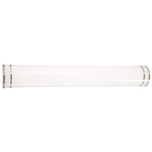 Vantage 36 in. 1-Light Brushed Nickel CCT LED Vanity Light Bar with White Acrylic Shade
