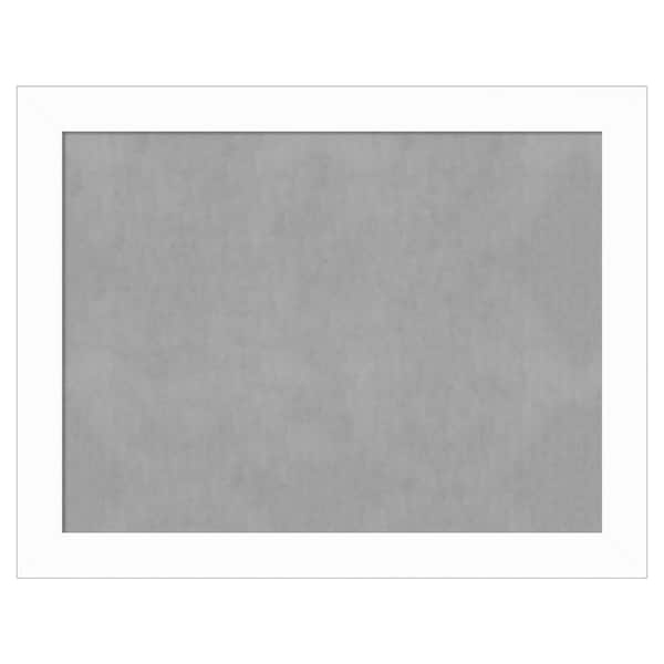 Amanti Art Basic White Narrow 27 in. x 21 in. Framed Magnetic Board