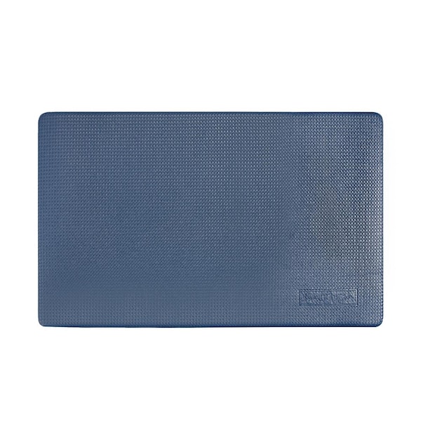 Nautica Navy 17.5 in. x 32 in. PVC Embossed AntiFatigue Mat NAK016850