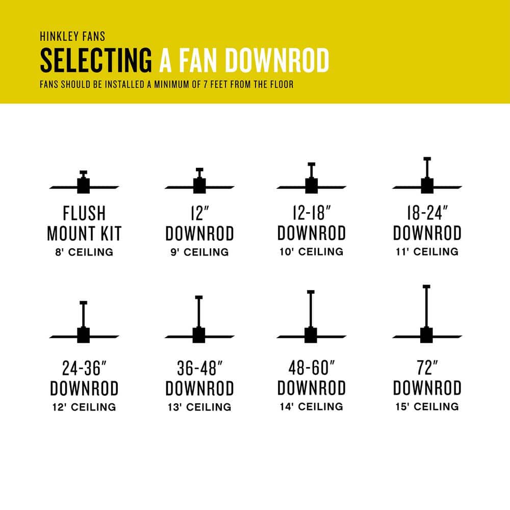Graphite Steel 24-Inch Ceiling Fan Extension Downrod