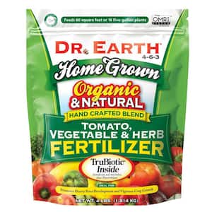 Home Grown 4 lbs. 60 sq. ft. Organic Tomato, Vegetable and Herb Dry Fertilizer 4-6-3