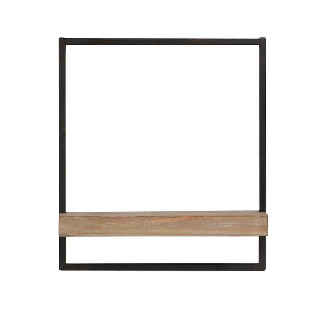 Minimalist Industrial Style Wall Mounted Decorative Ironwood Wall Shelf 15.