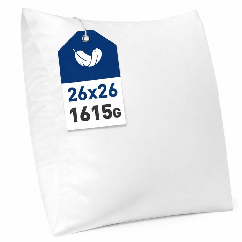 26 in. x 26 in. Outdoor Throw Pillow Inserts, Water-Resistant Square Pillow Forms for Patio Sofa and Porch price history on PriceWatchPro