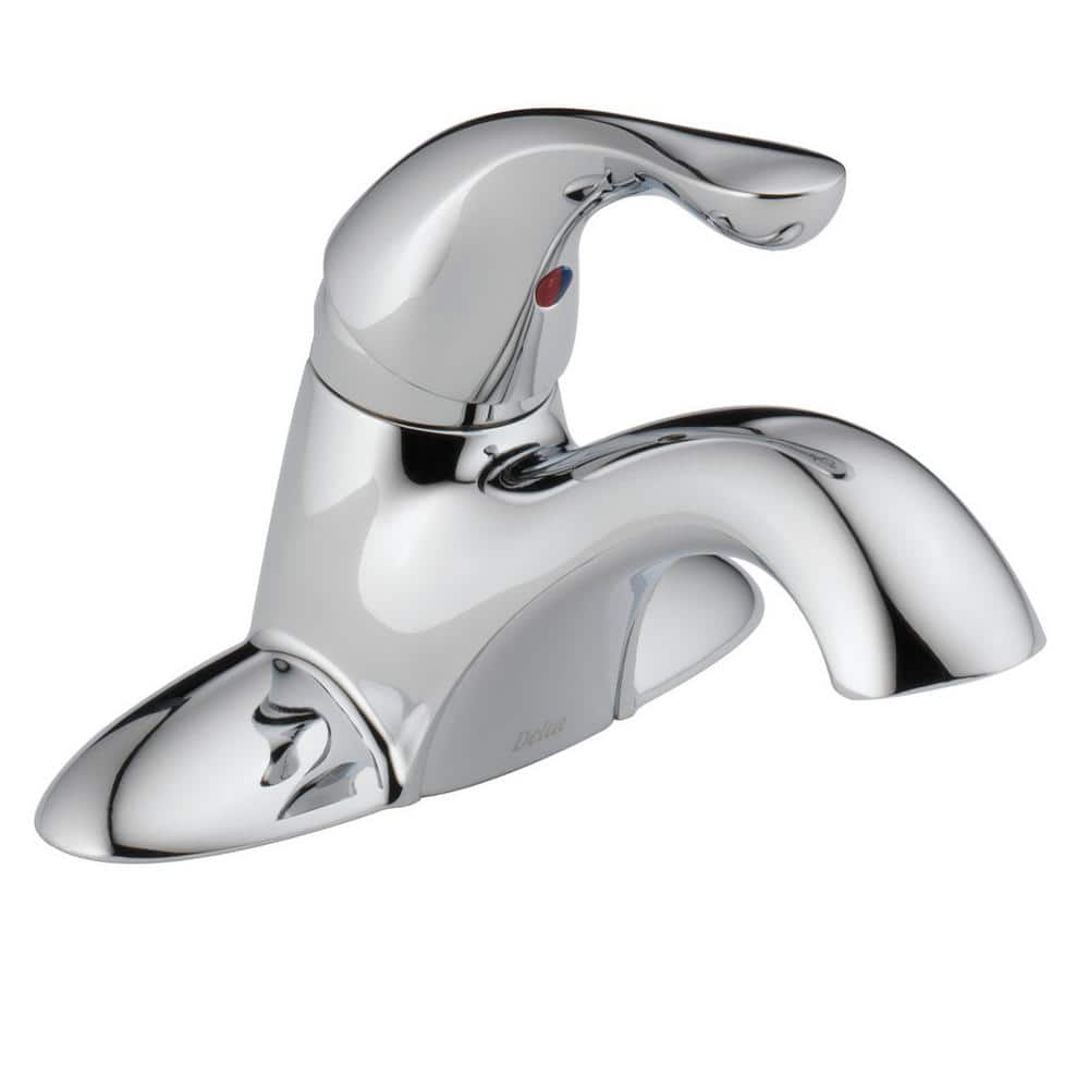 Delta Classic 4 in. Centerset Single-Handle Bathroom Faucet with Metal ...