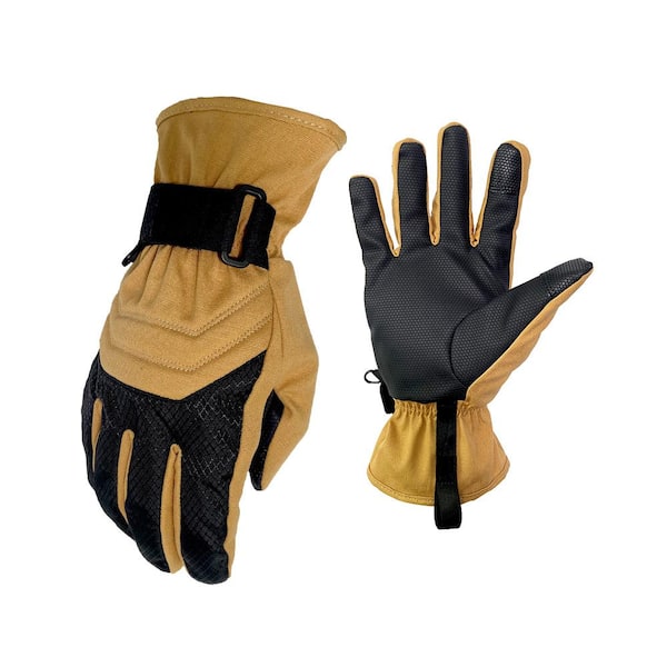 FIRM GRIP Extra Large Winter Water-Resistant Duck Canvas Outdoor and Work Gloves