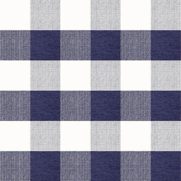 Buffalo Check Fabric in Navy