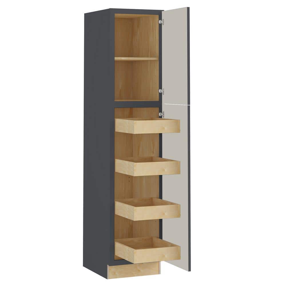 Hargrove 18 in. W x 24 in. D x 84 in. H Assembled Plywood Pantry Kitchen Ca