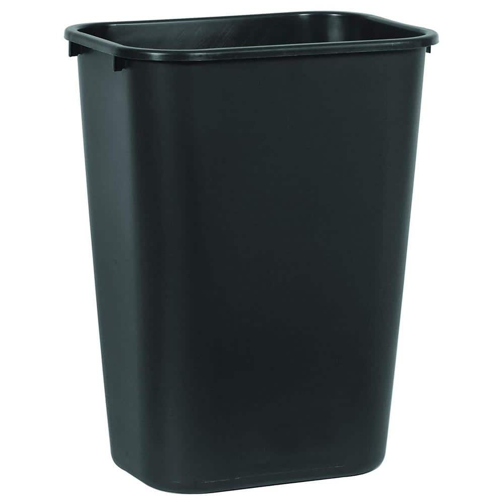 Rubbermaid 13 Gallon Rectangular Spring-Top Lid Trash Can (2 Pack