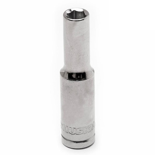 Husky 1/4 in. Drive 1/2 in. 6-Point SAE Deep Socket