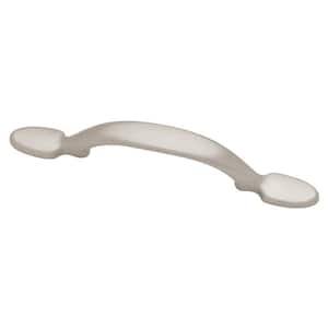 Liberty Spoon Foot 3 in. (76 mm) Satin Nickel Cabinet Drawer Pull