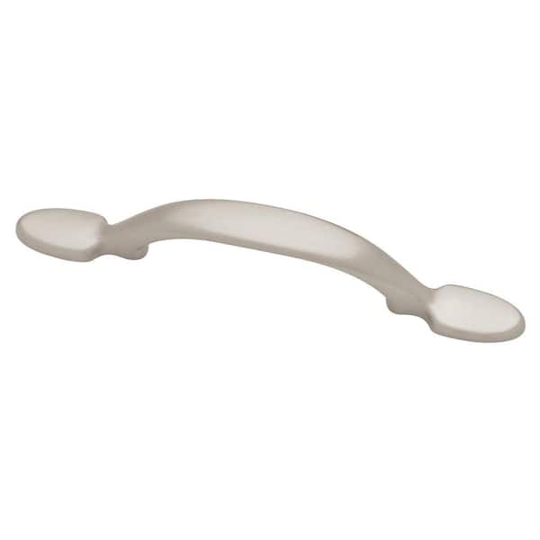 Liberty Liberty Spoon Foot 3 in. (76 mm) Satin Nickel Cabinet Drawer Pull