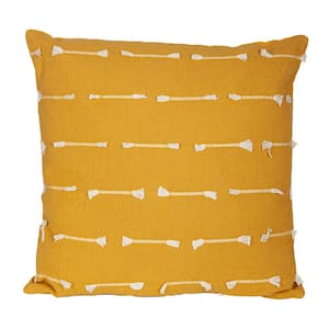 Elevate Your Couches or Beds Look with Brown Cotton Pillow (18” x 18”)