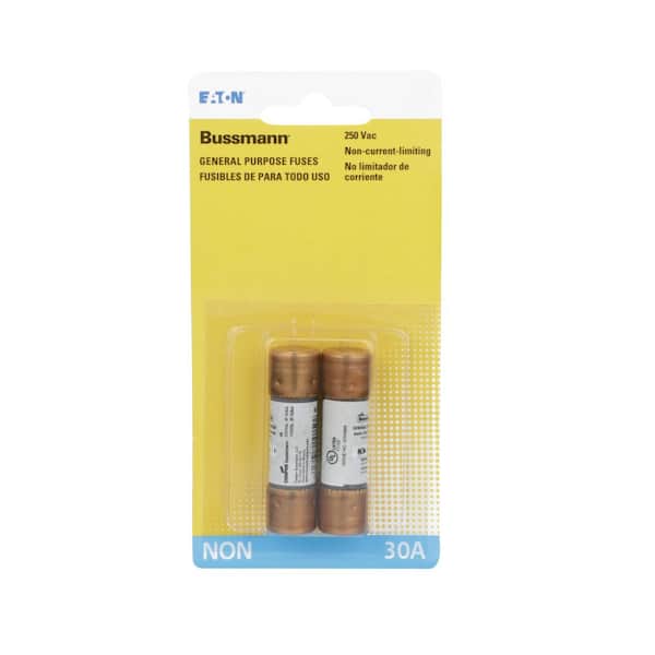 30 Amp Brass Cartridge Fuses (2-Pack)