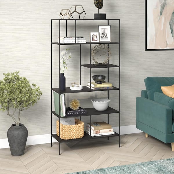 Meyer&Cross Winslow 72 in. Tall Blackened Bronze Metal 6-Shelf
