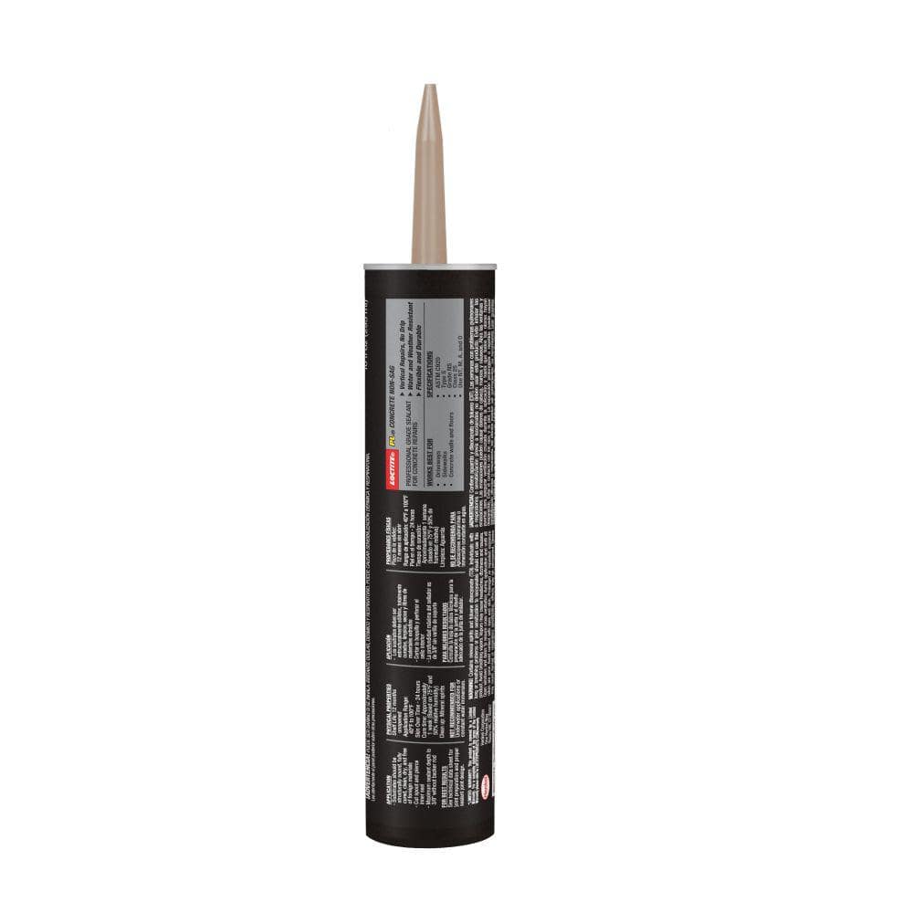 (2 pack) Loctite Pl Polyurethane Sealant Concrete Non-Sag, Pack of 1, Gray 10 fl oz Cartridge