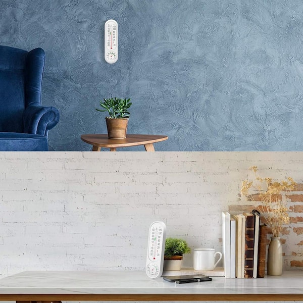 Indoor/Outdoor Thermometer Hygrometer with Celsius/Fahrenheit Display, for Patio, Garden, Greenhouse, and Closet