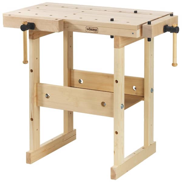 Sjobergs Hobby Plus 39 in. Workbench with Birch Top