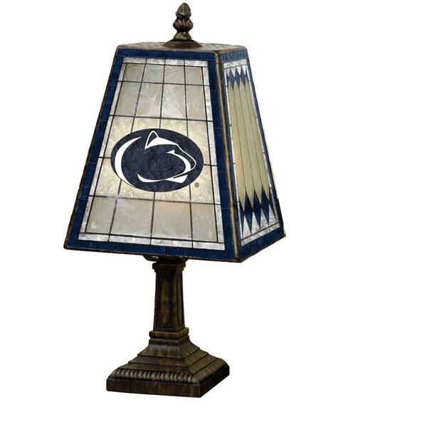 The Memory Company NCAA 14 in. Penn State Nittany Lions Art Glass Table Lamp-DISCONTINUED