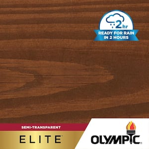 Elite 5 gal. ST-2021 Royal Mahogany Semi-Transparent Exterior Stain and Sealer in One Low VOC