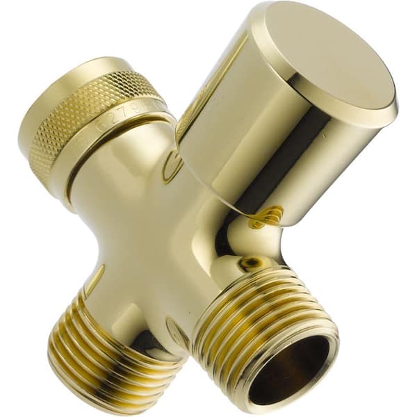 Delta 3-Way Shower Arm Diverter in Polished Brass
