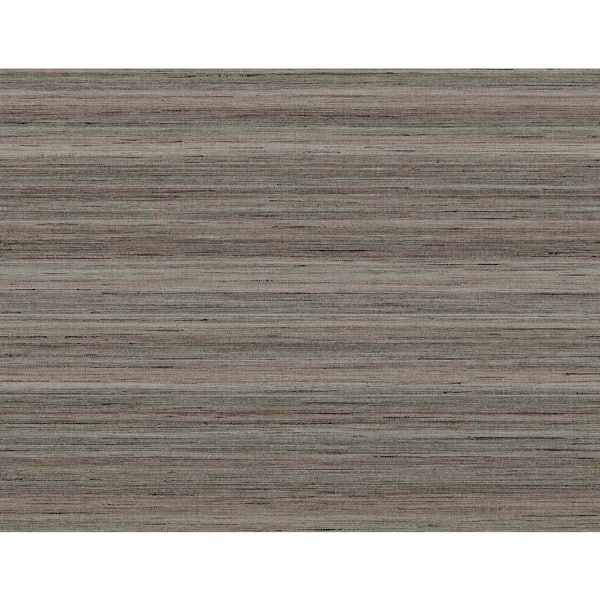 Seabrook Designs 60.75 sq. ft. Brown Meiya Embossed Vinyl Unpasted Wallpaper Roll