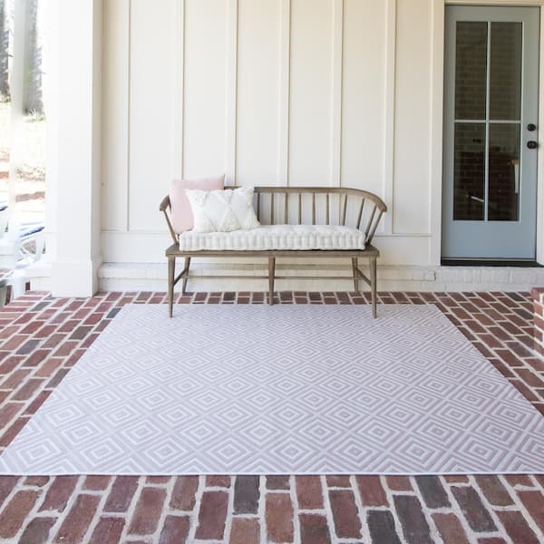 Amador Pink 8 ft. x 10 ft. Indoor/Outdoor Area Rug