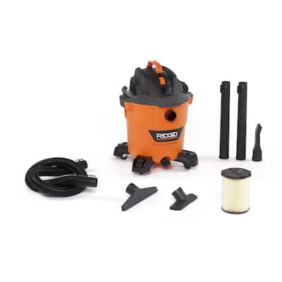 12 Gal. 5.0-Peak HP NXT Wet/Dry Shop Vacuum with Filter, Hose and Accessories
