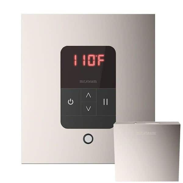 Mr. Steam iTempo Square Steam Shower Control in Polished Nickel