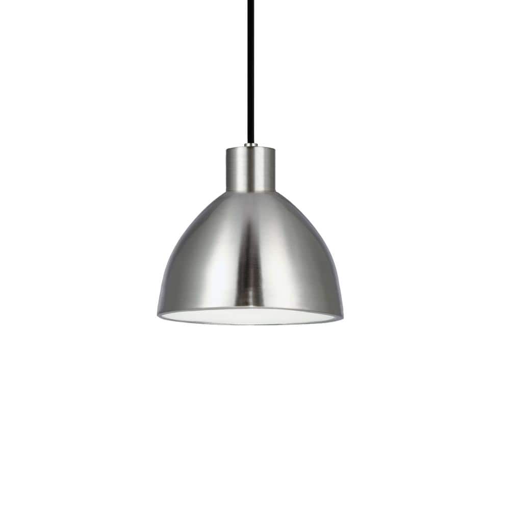 Brushed Nickel LED Bowl Pendant Light
