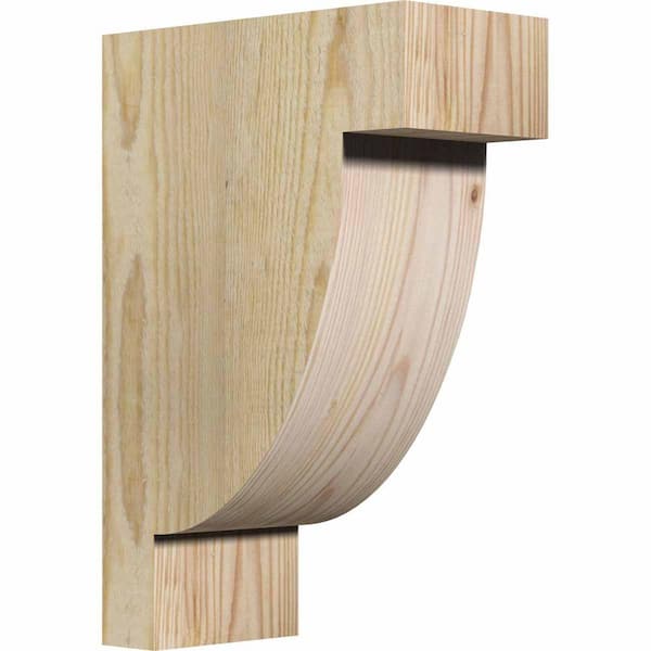 Ekena Millwork 4 in. x 8 in. x 12 in. Douglas Fir Alpine Rough Sawn Corbel
