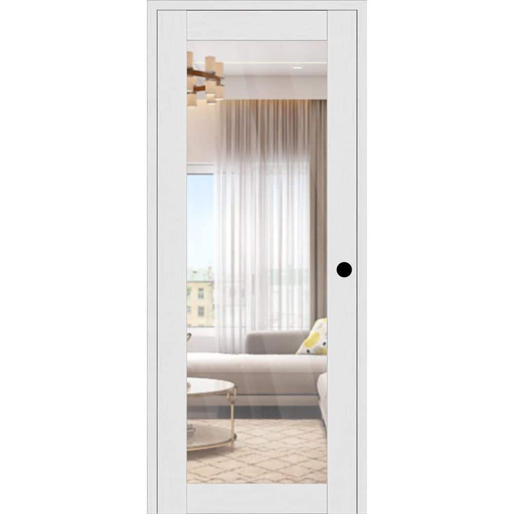 Paola 207 DIY-Friendly 30 in. x 84 in. Clear Glass Left-Handed Bianco Noble Wood Single Prehung Interior Door price history on PriceWatchPro